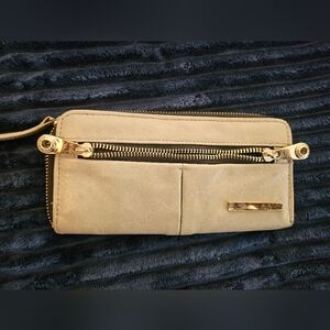 Kenneth Cole Reaction Tan Wristlet Clutch